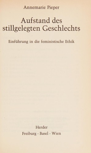 Cover for Aufstand des stillgelegten Geschlechts