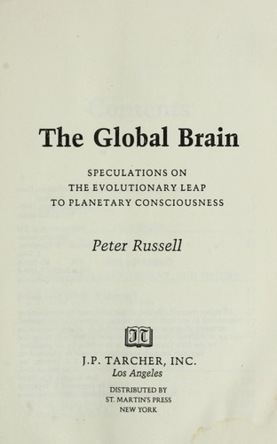 Cover for The global brain