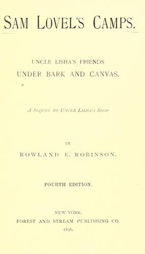 Cover for Sam Lovel's camps.