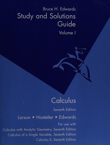 Cover for Study and Solutions Guide for Larson's Calculus, Volume I