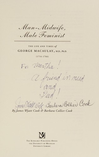 Cover for Man-Midwife, Male Feminist