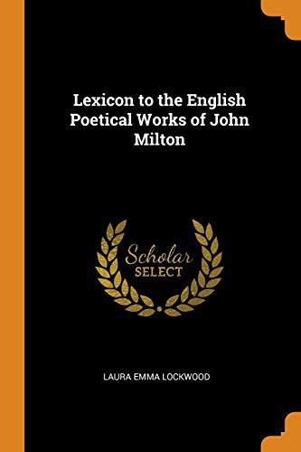 Cover for Lexicon to the English Poetical Works of John Milton
