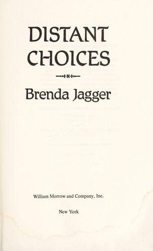 Cover for Distant choices