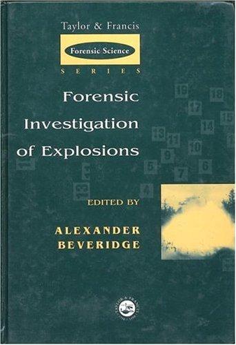 Cover for Forensic Investigation of Explosions