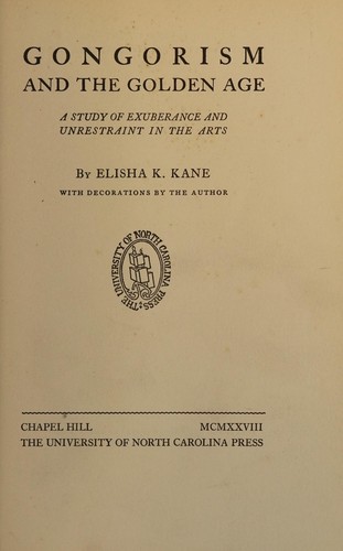 Cover for Gongorism and the golden age