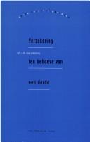 Cover for Verzekering ten behoeve van een derde