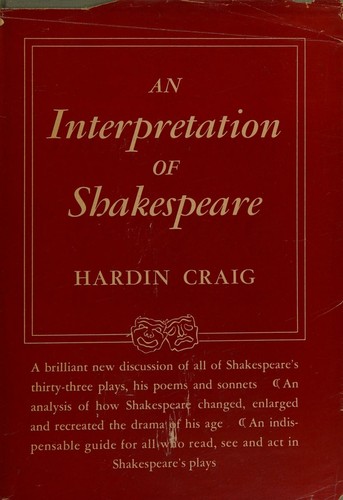 Cover for An interpretation of Shakespeare
