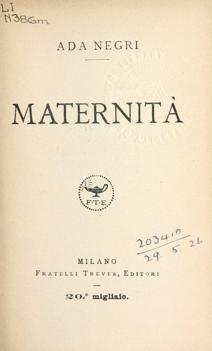 Cover for Maternita