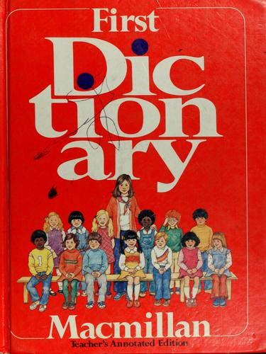 Cover for First dictionary