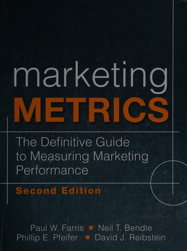 Cover for Marketing metrics