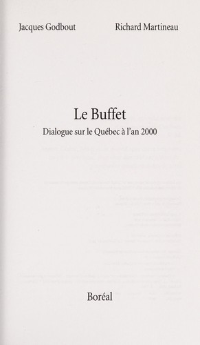 Cover for Le buffet