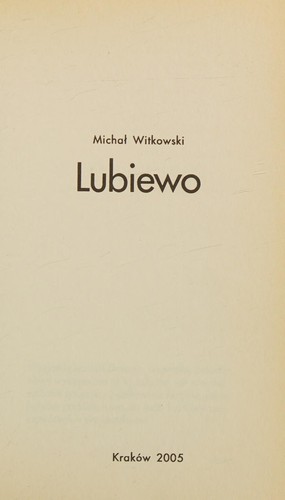 Cover for Lubiewo