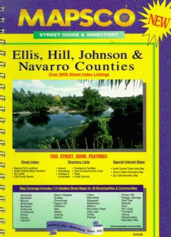 Cover for Mapsco Ellis, Hill, Johnson & Navarro counties street guide & directory