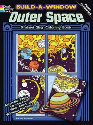 Cover for BuildAWindow Outer Space Stained Glass Coloring Book