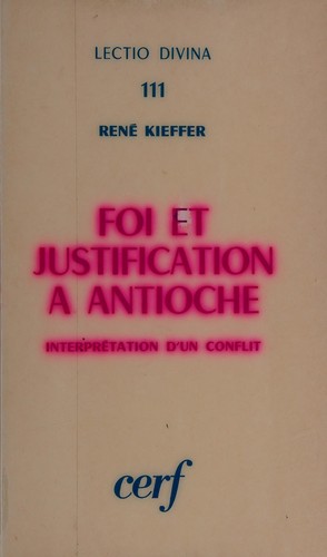 Cover for Foi et justification à Antioche