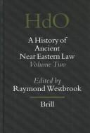 Cover for A history of ancient Near Eastern law