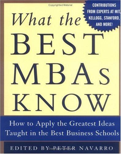Cover for What the Best MBAs Know