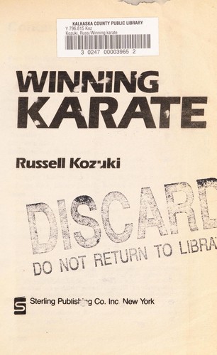 Cover for Winning karate
