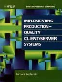 Cover for Implementing production-quality client/server systems