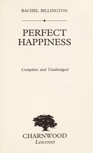Cover for Perfect Happiness