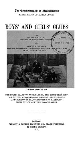 Cover for Boys' and girls' clubs