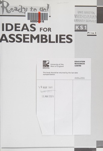 Cover for Ideas for Assemblies