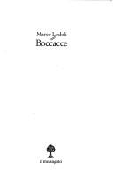 Cover for Boccacce