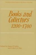 Cover for Books and Collectors 1200-1700