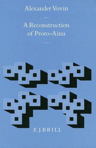 Cover for A reconstruction of proto-Ainu