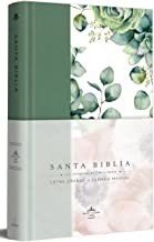 Cover for Biblia RVR 1960 Letra Grande Tapa Dura y Tela Verde con Flores Tamaño Manual / Spanish Bible RVR 1960 Handy Size Large Print Hardcover Cloth with Green Floral