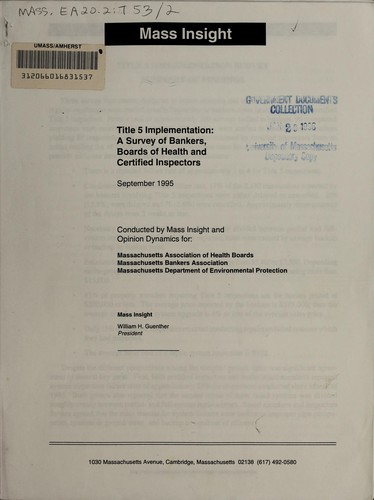 Cover for Title 5 implementation