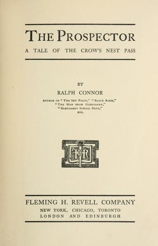 Cover for The prospector