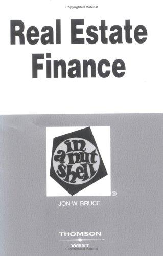 Cover for Real estate finance in a nutshell
