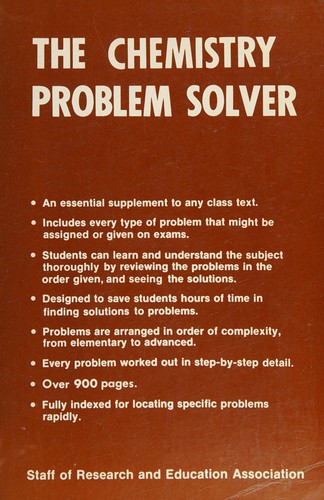 Cover for The chemistry