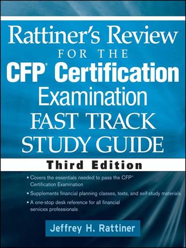 Cover for Rattiner's Review for the CFP(R) Certification Examination, Fast Track, Study Guide