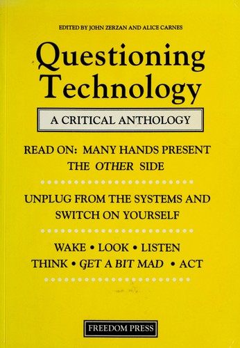 Cover for Questioning technology