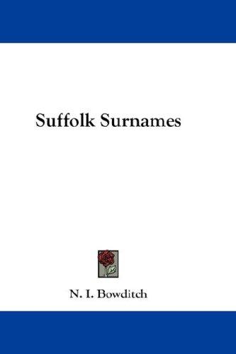 Cover for Suffolk Surnames