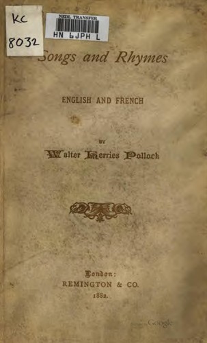 Cover for Songs and Rhymes: English and French