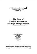 Cover for The state of particle accelerators and high energy physics