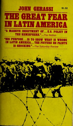 Cover for The great fear in Latin America.
