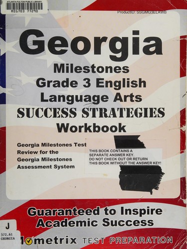 Cover for Georgia Milestones Grade 3 English Language Arts Success Strategies