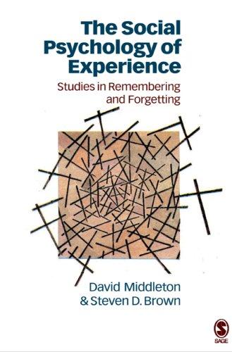 Cover for The social psychology of experience