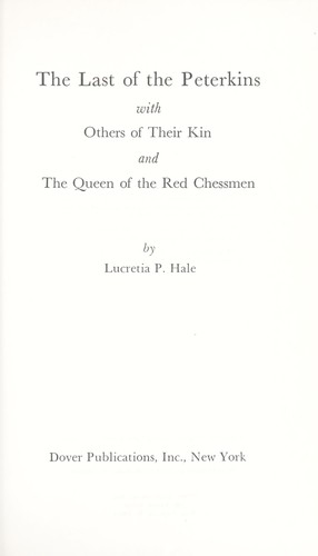 Cover for The last of the Peterkins