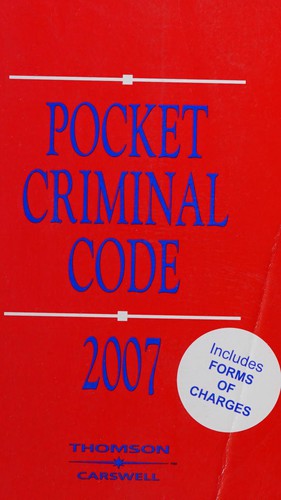 Cover for Pocket Criminal Code 2007