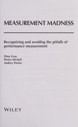 Cover for Measurement madness