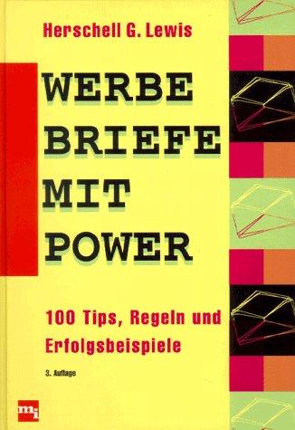Cover for Werbebriefe mit Power. 100 Tips, Regeln und Erfolgsbeispiele.