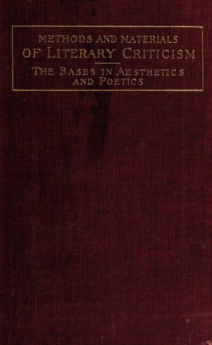 Cover for An introduction to the methods and materials of literary criticism