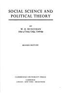 Cover for Social science and political theory.