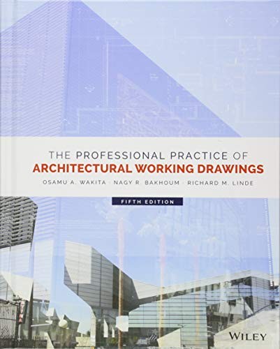 Cover for The Professional Practice of Architectural Working Drawings