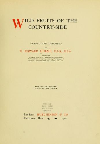 Cover for Wild fruits of the country-side